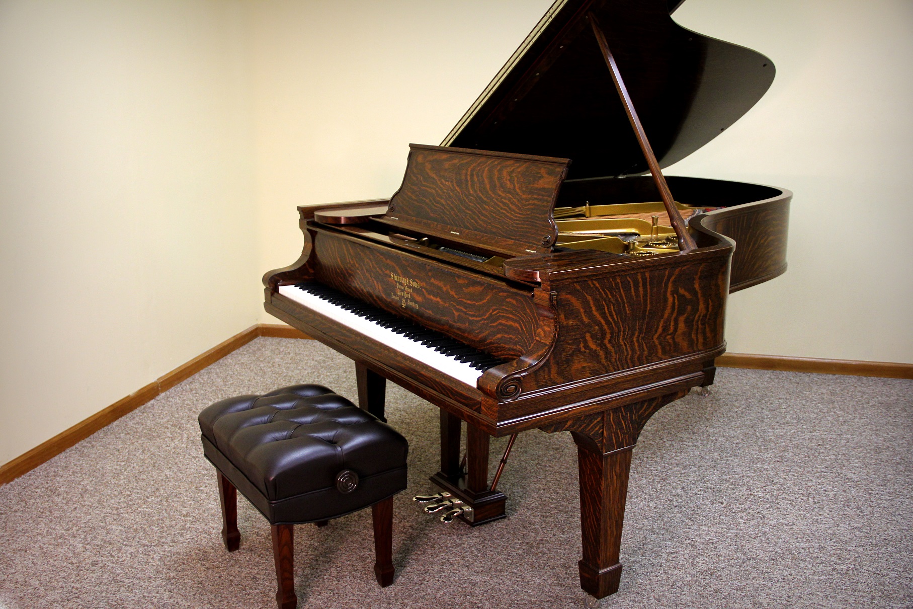 Restored 1901 Steinway & Sons Model B Grand Piano - Quarter Sawn Oak