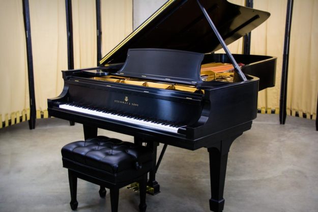 Steinway Model D Concert Grand Piano in Satin Ebony - For Sale by Chupp's Piano Service