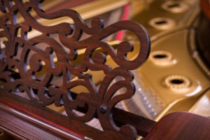 Steinway Model D Figured Rosewood Music Desk - Art Case Rosewood