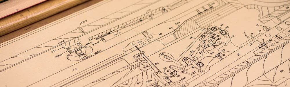 Steinway & Sons Model M Cross Section - Technical Drawing