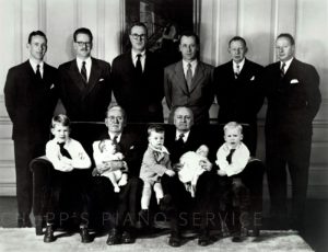 All male members of the Steinway & Sons Piano Family - Circa 1953 - from the collection of the late Ed Hendricks