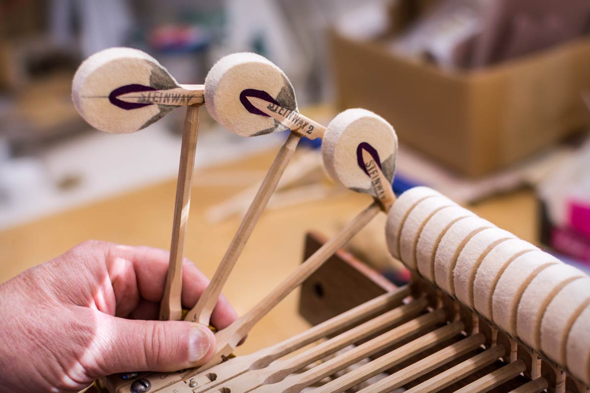 Steinway Hammers - Hammer Tone Regulation - Action Restoration | Chupp's Piano Service