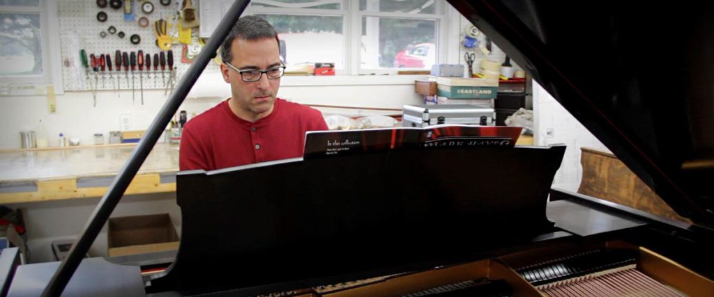 Dr. Eric Tucker on his Chupp's Piano Steinway Model O