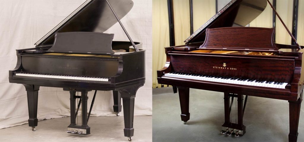 Piano Restoration: Steinway Model A Grand Piano Before and After