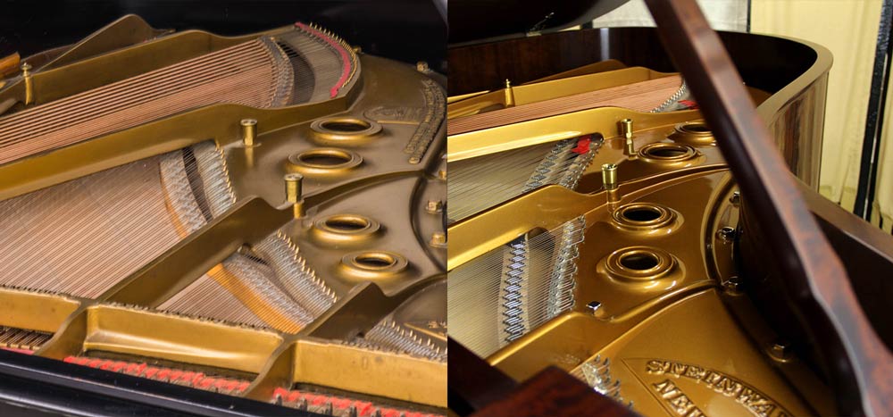 Steinwa yBefore and After Plate & Soundboard | Piano Restoration