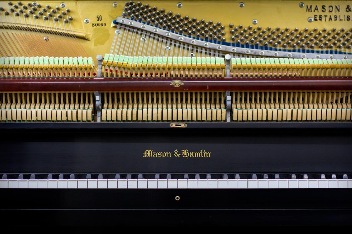 Mason & Hamlin Model 50 Upright Pianos Action Detailing