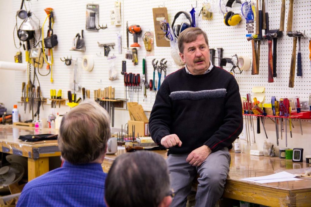 Dennis Chupp Leading a Piano Technicians Guild Meeting