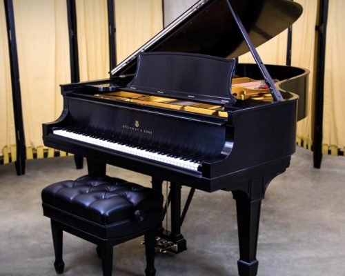 Steinway & Sons Model A-III Grand Piano in Satin Ebony - Fully Rebuilt Steinway Model A3 - Chupp's Piano Service