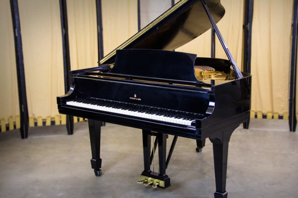 Steinway & Sons Model S Ebony Grand Piano - High Polish Finish