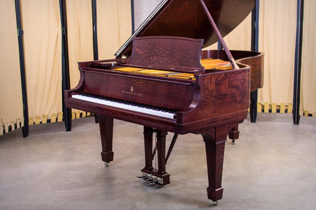 Steinway Model A3 Grand Piano | Quarter Sawn Oak - Fully Restored Piano by Chupp's Piano Service