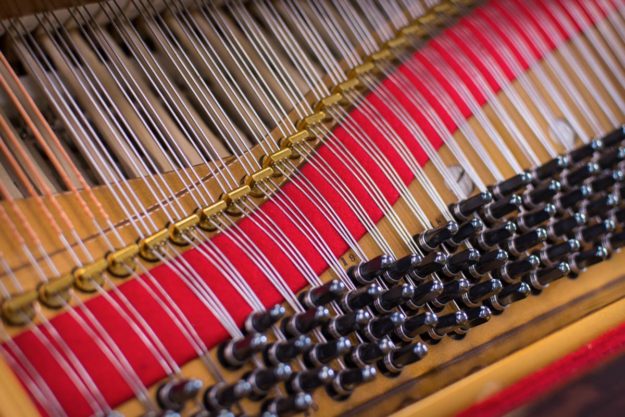 Steinway Model A3 Grand Piano Pins and Strings