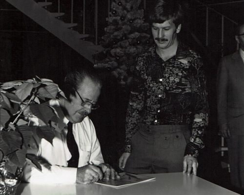 Dennis Chupp with John Steinway