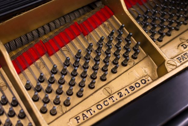 1927 Mason & Hamlin Model BB Grand Piano Ebony - #36328 - Tuning Pins