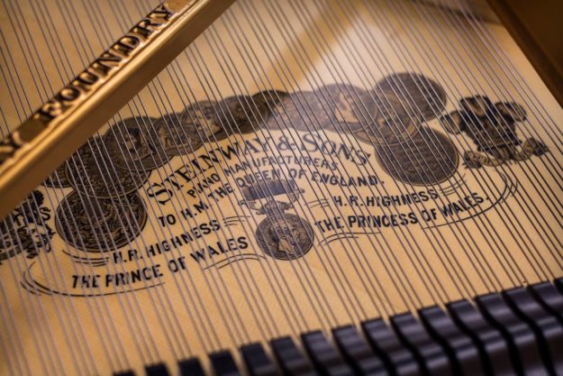 Steinway Victorian Art Case Grand Piano Logo Decal - Soundboard - Model B