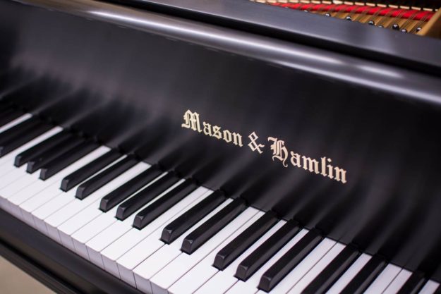 Mason & Hamlin Model AA Grand Piano #41019 - Brass Fallboard Logo
