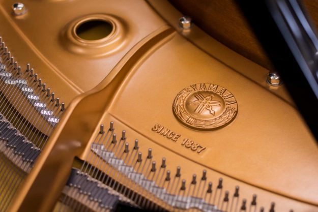 Interior - Plate Logo - Yamaha C1 Grand Piano