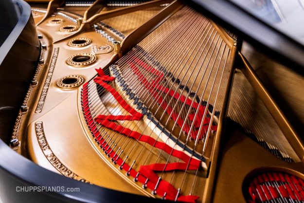 1925 Vintage, Steinway Model B Grand Piano - Interior - Tail Section