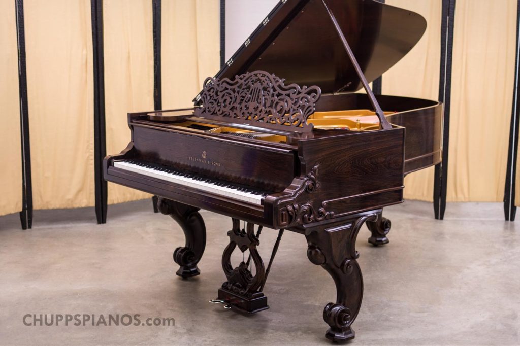 1872 Steinway & Sons Monitor Grand Piano #26797 - Rosewood - Restored by Chupp's Piano Service in 2017