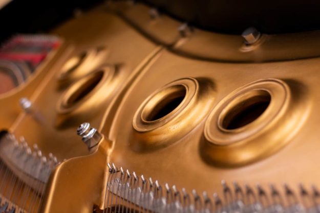 Plate Holes - Steinway Model L - 1983