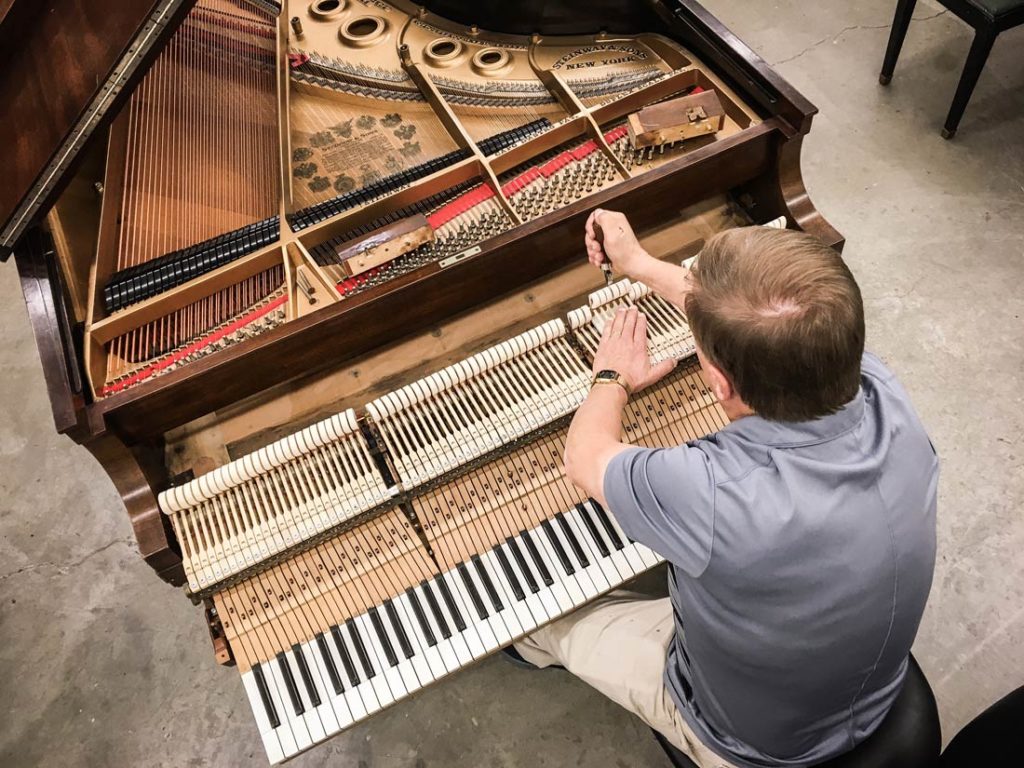 Voicing Piano Hammers - Dennis Chupp of Chupp's Piano Service, Inc.