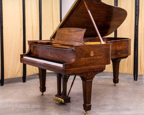 1906-Steinway-Model-B-Grand-Piano-#124817-in-Circassian-Walnut---Full-View