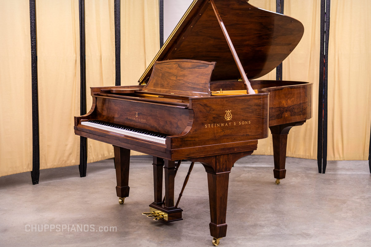 1906 Steinway & Sons Model B Grand Piano - Rare Circassian Walnut - Fully Rebuilt/Restored