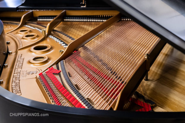 Interior of Steinway & Sons Grand Piano - Model L - #256602