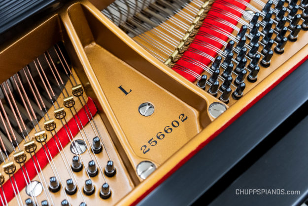 Serial Number Ash Tray of Steinway Grand Piano #256602 - Restored by Chupp's Pianos