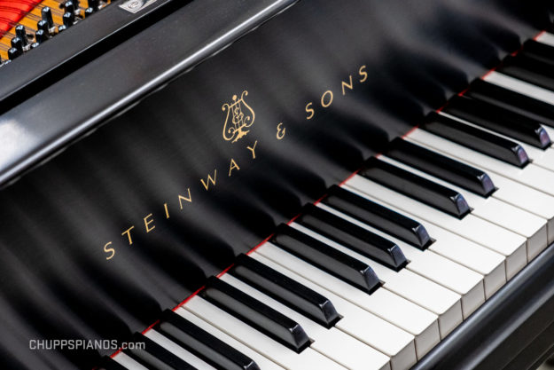 Fallboard Logo Decal from Steinway Model L Grand Piano #256602
