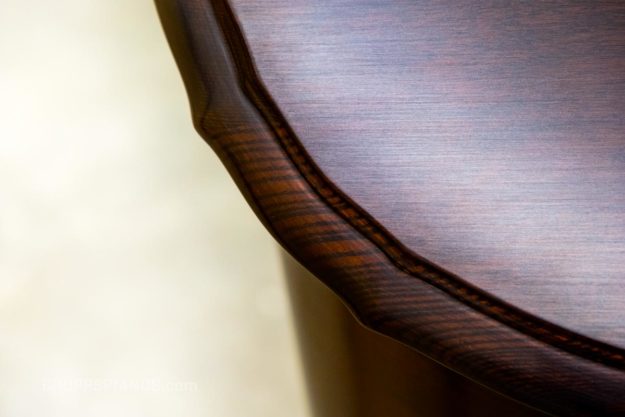Edge of Cabinet - Mahogany - 1906 Steinway Model A, Style II Art Case Grand Piano - Louis XV Style Cabinet