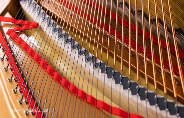 2004 Yamaha C-6 Grand Piano #6075311 - Bass Strings, Copper