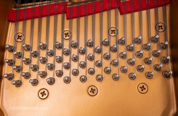 2004 Yamaha C-6 Grand Piano #6075311, Nickel Plated Tuning Pins