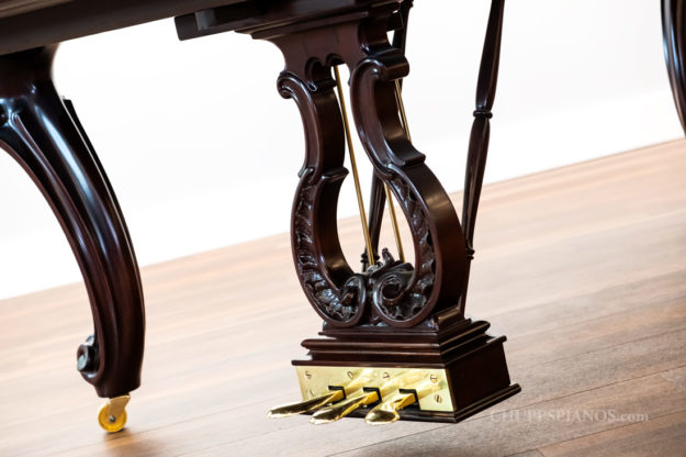 Art Case Piano Pedal Lyre - Mahogany - Louis XV Steinway & Sons Model A-II