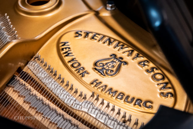 Steinway Piano Logo on Cast Iron Plate