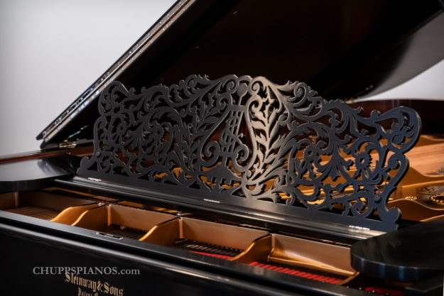 1893 Steinway Model C Semi-Concert Grand Piano - Lattice Music Rack
