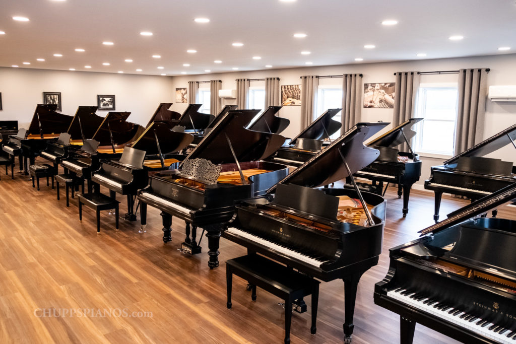 Steinway, Baldwin, Yamaha, Kawai & More - Chupp's Piano Service Showroom - New Paris, Indiana