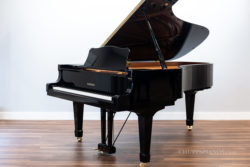 Yamaha C7 Grand Piano - Polished Ebony Parlor/Concert Grand Piano - Chupp's Piano Service