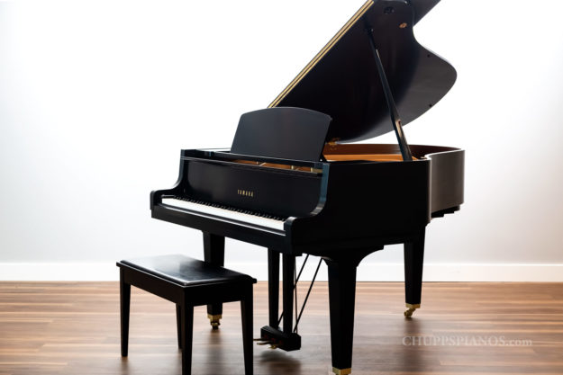 Yamaha GH1 Grand Piano Serial Number B5459290 - Satin Ebony Cabinet - Chupp's Piano Service
