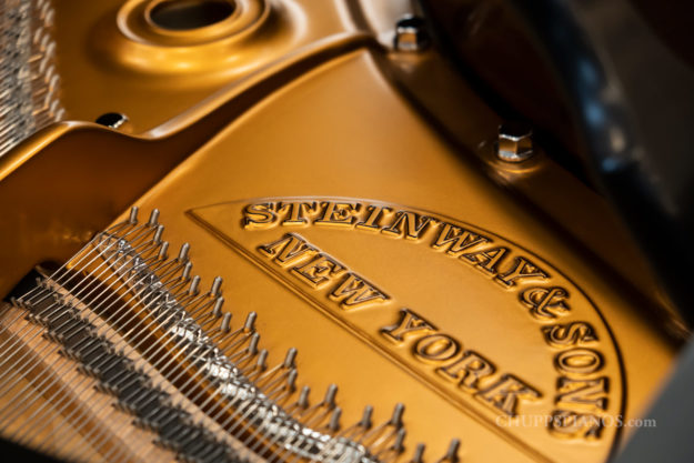 1916 Steinway & Sons Model A-3 Grand Piano - Interior - Cast Iron Plate Logo Casting - Steinway & Sons, New York