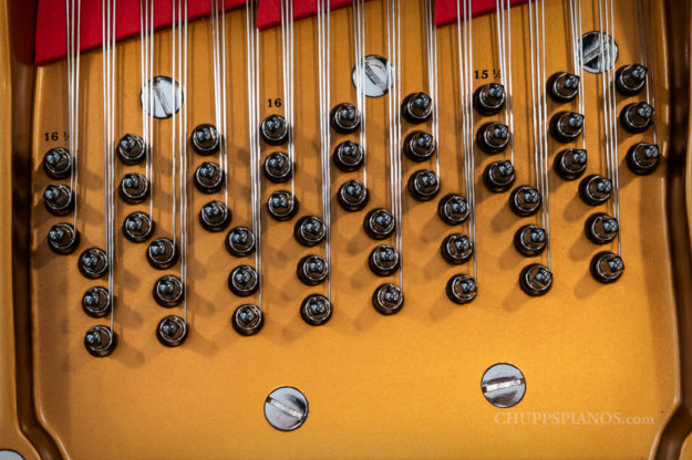 Blued Steel Tuning Pins - 1984 Steinway Model B Parlor Grand Piano - Steinway Brand