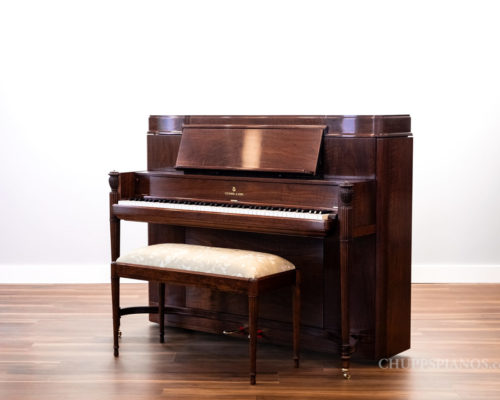 1957 Steinway & Sons Model 45 Upright Vertical Piano | Walnut - Full Restoration by Chupp's Piano Service, Inc. - ChuppsPianos.com - Art Case Upright Piano