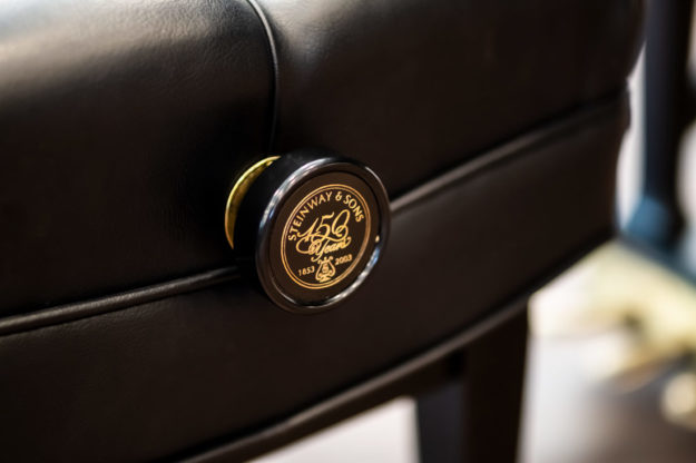 150th Anniversary Steinway & Sons Logo - Jansen Bench