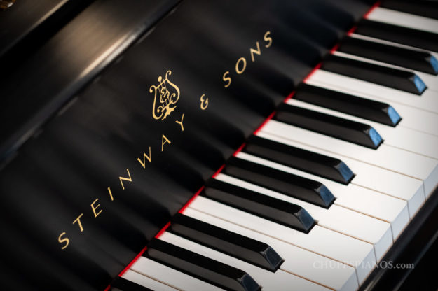 2003 Steinway & Sons Model L Grand Piano #567682 - Fallboard Steinway Logo Decal - Piano Keys
