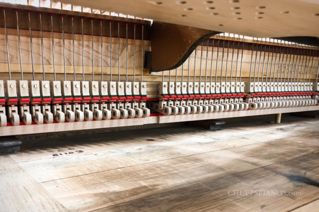 Backaction - Damper System inside of Steinway & Sons Model C Concert Grand Piano - ChuppsPianos.com