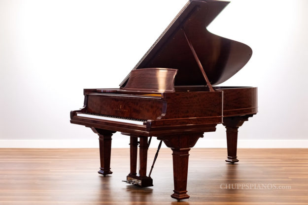 1894 Steinway & Sons Model C Art Case Grand Piano - African Flame Mahogany - Empire Legs - Model C Semi-Concert Grand - Restored