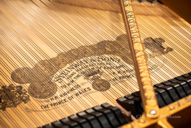 1887 Steinway & Sons Model C Semi-Concert Grand Piano - Brazilian Rosewood - Victorian Art Case - Restored Vintage Piano - Soundboard Logo Decal