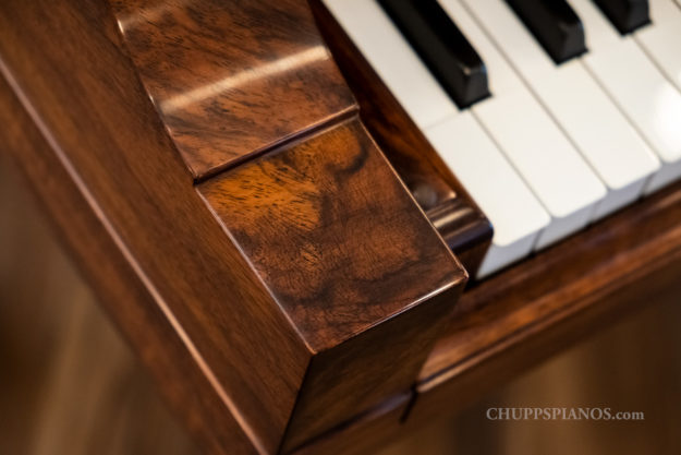 Notched Arm - Steinway & Sons Model A, Style II Grand Piano #111324 - Circassian Walnut