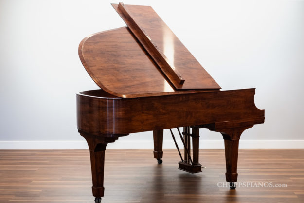 Circassian Walnut Steinway & Sons Model A, Style II Grand Piano - Steinway Restored Pianos for Sale - Tail Section