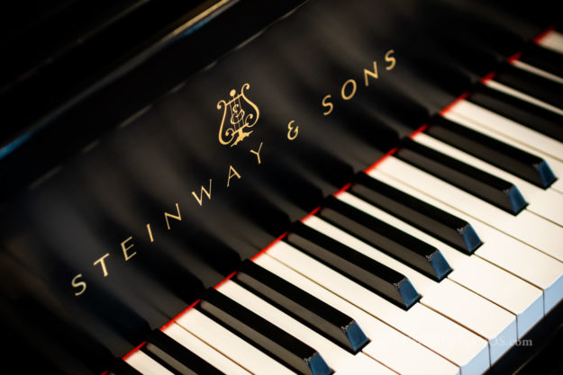 1991 Steinway & Sons Model B Grand Piano - Satin Ebony - #520111 - Original - Fallboard Logo