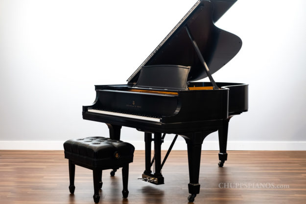 Vintage, Restored Grand Piano for Sale - 1926 Steinway Model L Grand Piano #240434 - Satin Ebony - by Chupp's Pianos